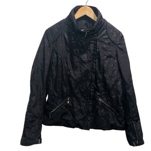 Sunice Climatic Collection Quilted Jacket Size 10 Black Geometric Insulated